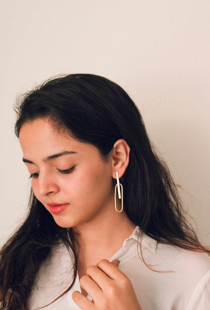 Oval long - Statement Earring - Lili-Origin