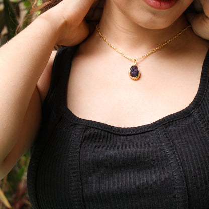 Amethyst Crystal Necklace - Lili-Origin